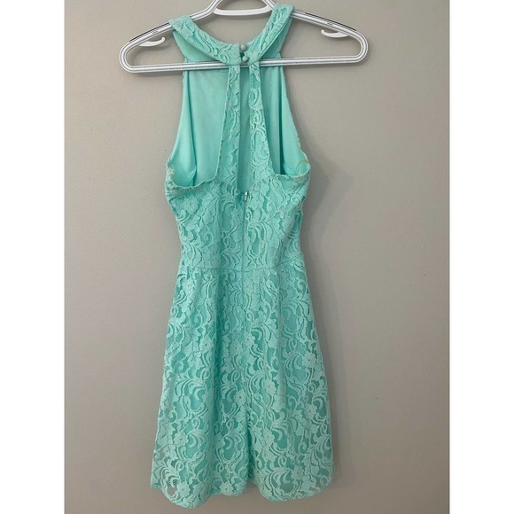 Charlotte Russe Lace Spring Easter Dress A line Open Shoulder S - Picture 2 of 7